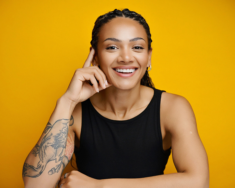 Professional business headshot session